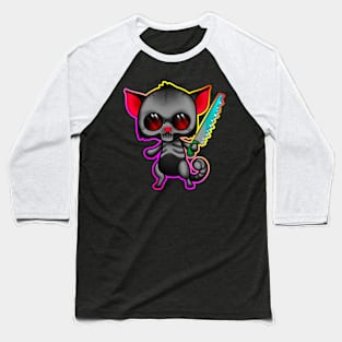 Cat skeleton  with outline Baseball T-Shirt